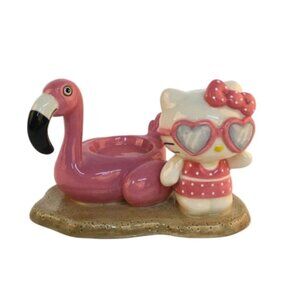Blue Sky Clayworks Sanrio Hello Kitty Pink Flamingo Tea Light Candle Holder New